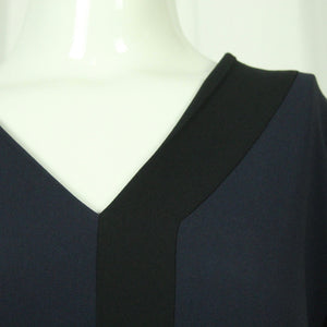 Second Hand ANTONELLI FIRENZE Kleid Gr. 38 it. 42 blau schwarz (*)