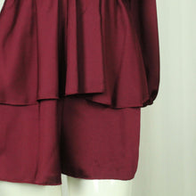 Laden Sie das Bild in den Galerie-Viewer, Second Hand RAGAZZI Kleid Gr. XS weinrot uni NEU (*)