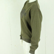Laden Sie das Bild in den Galerie-Viewer, Vintage HARD ROCK CAFE MADRID Sweatshirt Gr. M oliv mit Logo-Print
