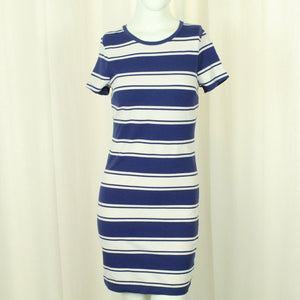 Second Hand OLD NAY Kleid Gr. S blau weiß gestreift (*)