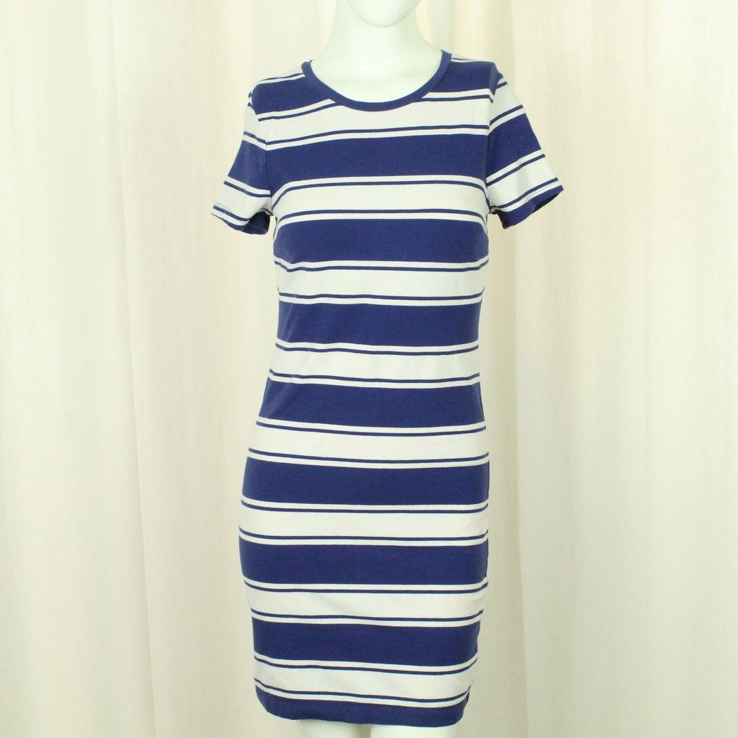 Second Hand OLD NAY Kleid Gr. S blau weiß gestreift (*)