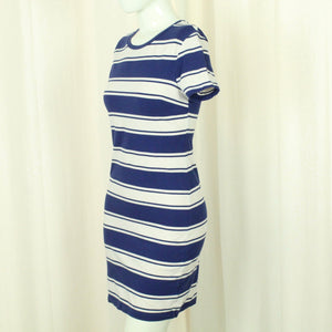 Second Hand OLD NAY Kleid Gr. S blau weiß gestreift (*)