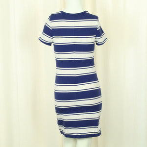 Second Hand OLD NAY Kleid Gr. S blau weiß gestreift (*)