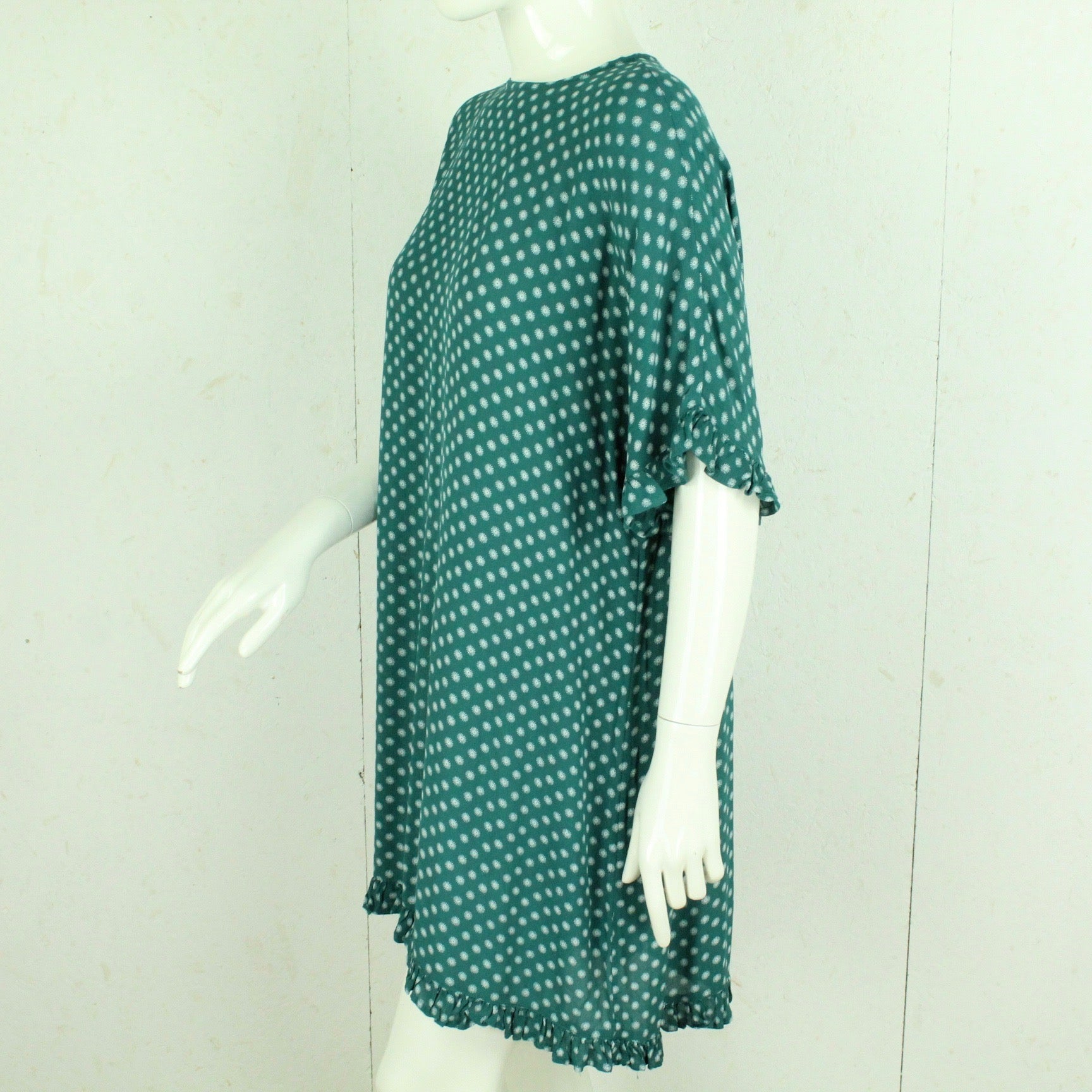 Second Hand BOII Kleid Gr. S grün weiß gemustert (*)