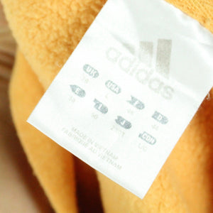 Vintage ADIDAS Hoodie Gr. L orange mit Logo-Stickerei