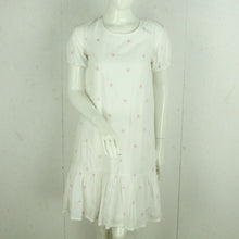Laden Sie das Bild in den Galerie-Viewer, Second Hand VRS FASHION Kleid Gr. XS weiß rosa lila geblümt (*)