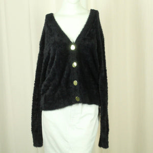 Second Hand STORIES Cardigan Gr. M schwarz uni Strickjacke (*)