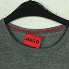 Laden Sie das Bild in den Galerie-Viewer, Second Hand HUGO BOSS Wollpullover Gr. S grau meliert Wolle Pullover Strick (*)