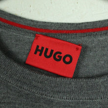 Laden Sie das Bild in den Galerie-Viewer, Second Hand HUGO BOSS Wollpullover Gr. S grau meliert Wolle Pullover Strick (*)