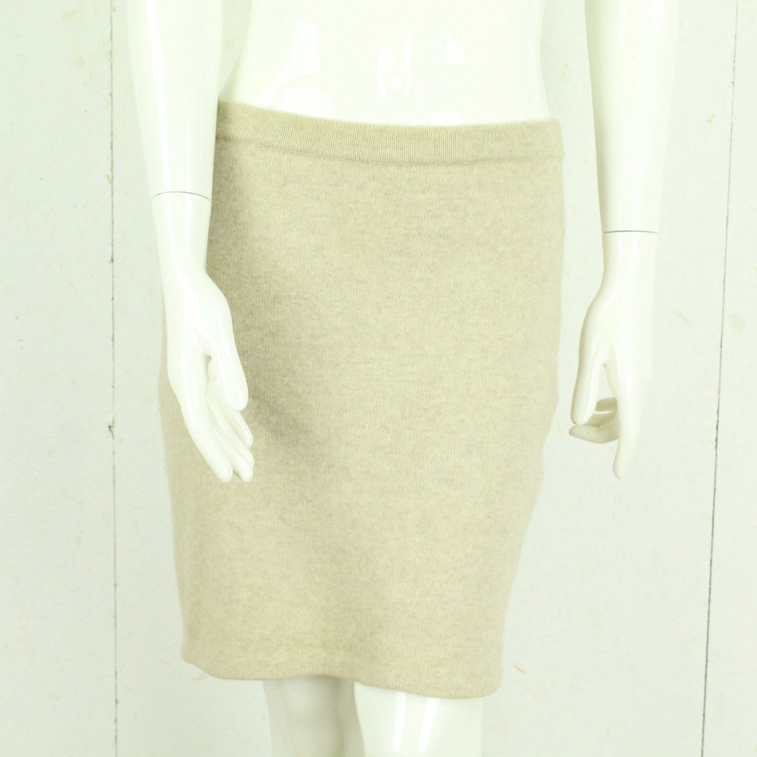 Second Hand MAX MARA Strickrock Gr. M beige meliert Rock (*)