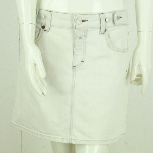 Second Hand CLOSED Jeansrock Gr. 46 grau uni Minirock (*)