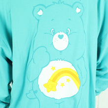 Laden Sie das Bild in den Galerie-Viewer, Second Hand ASOS Sweatshirt Gr. 36 blau mit Print und Backprint (*)