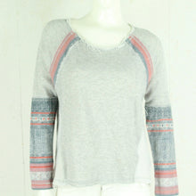 Laden Sie das Bild in den Galerie-Viewer, Second Hand FREE PEOPLE Sweatshirt Gr. S grau meliert mehrfarbig gemustert (*)