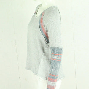 Second Hand FREE PEOPLE Sweatshirt Gr. S grau meliert mehrfarbig gemustert (*)