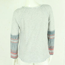 Laden Sie das Bild in den Galerie-Viewer, Second Hand FREE PEOPLE Sweatshirt Gr. S grau meliert mehrfarbig gemustert (*)