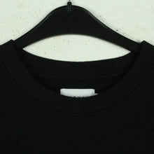 Laden Sie das Bild in den Galerie-Viewer, Second Hand TOPMAN Sweatshirt Gr. S schwarz mit Print und Backprint (*)
