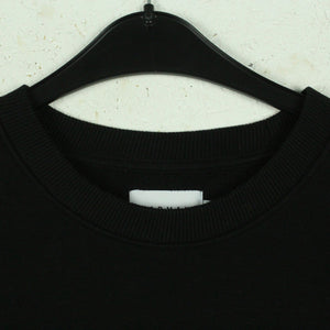 Second Hand TOPMAN Sweatshirt Gr. S schwarz mit Print und Backprint (*)