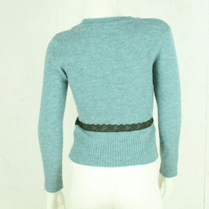 Second Hand MISS SIXTY Strickjacke Cardigan mit Wolle Gr. M blau meliert (*)