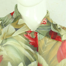 Laden Sie das Bild in den Galerie-Viewer, Vintage Bluse Gr. S mehrfarbig geblümt kurzarm