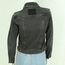 Laden Sie das Bild in den Galerie-Viewer, Second Hand KSUBI Jeansjacke Gr. S grau Jacke (*)