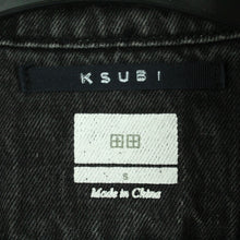 Laden Sie das Bild in den Galerie-Viewer, Second Hand KSUBI Jeansjacke Gr. S grau Jacke (*)