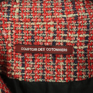 Second Hand COMPTOIR DES COTONNIERS Jacke Gr. 34 rot mehrfarbig gemustert Jacke (*)