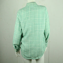 Laden Sie das Bild in den Galerie-Viewer, Second Hand STRADIVARIUS Hemdjacke Gr. S grün weiß kariert Jacke (*)