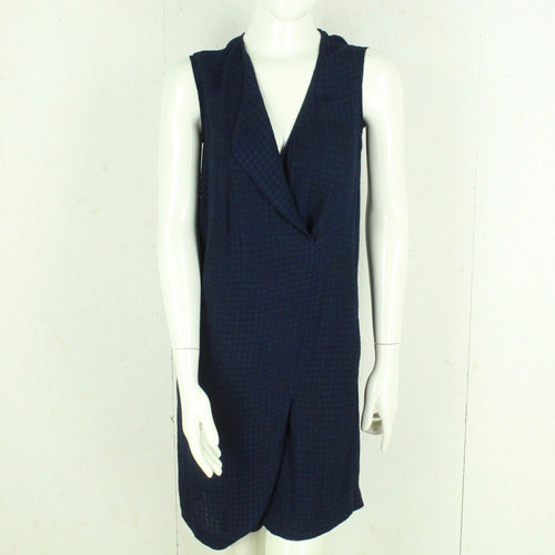Second Hand MASSIMO DUTTI Kleid Gr. 36 blau gepunktet (*)
