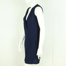 Laden Sie das Bild in den Galerie-Viewer, Second Hand MASSIMO DUTTI Kleid Gr. 36 blau gepunktet (*)