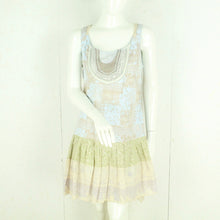 Laden Sie das Bild in den Galerie-Viewer, Second Hand CREAM Kleid Gr. 38 blau mehrfarbig gemustert (*)