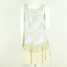 Laden Sie das Bild in den Galerie-Viewer, Second Hand CREAM Kleid Gr. 38 blau mehrfarbig gemustert (*)