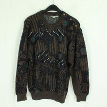 Laden Sie das Bild in den Galerie-Viewer, Vintage Pullover Mit Wolle Gr. S braun mehrfarbig Crazy Pattern Strick