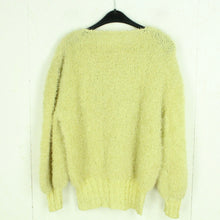 Laden Sie das Bild in den Galerie-Viewer, Vintage Pullover Gr. L gelb bunt Crazy Pattern Strick