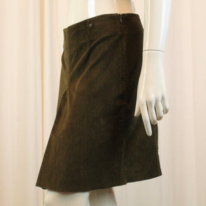 Second Hand HENRY COTTON´S Cordrock Gr. 42 khaki (*)