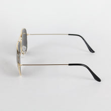 Laden Sie das Bild in den Galerie-Viewer, CENTRAL VISION Sonnenbrille schwarz Pilotenbrille NEU