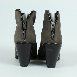 Second Hand ALL SAINTS Stiefeletten Gr. 38 grau Booties (*)