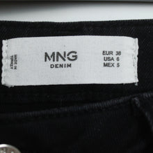 Laden Sie das Bild in den Galerie-Viewer, Second Hand MANGO Jeans Gr. 38 schwarz (*)