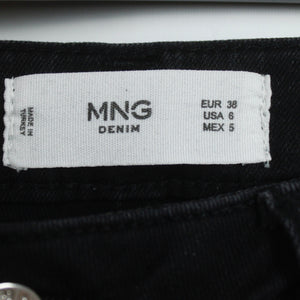 Second Hand MANGO Jeans Gr. 38 schwarz (*)