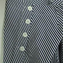 Laden Sie das Bild in den Galerie-Viewer, Second Hand JOSEPH Rock Gr. 36 blau weiß gestreift Maxirock (*)