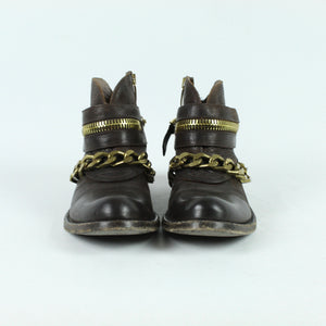 Second Hand MANILA GRACE Ankle Boots Gr. 37 braun Stiefeletten (*)