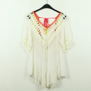 Second Hand MISS CHARM Tunika Gr. S/M weiß bunt Boho (*)
