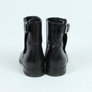 Second Hand SERGIO ROSSI Stiefeletten Gr. 38 schwarz Leder  (*)