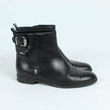 Laden Sie das Bild in den Galerie-Viewer, Second Hand SERGIO ROSSI Stiefeletten Gr. 38 schwarz Leder  (*)
