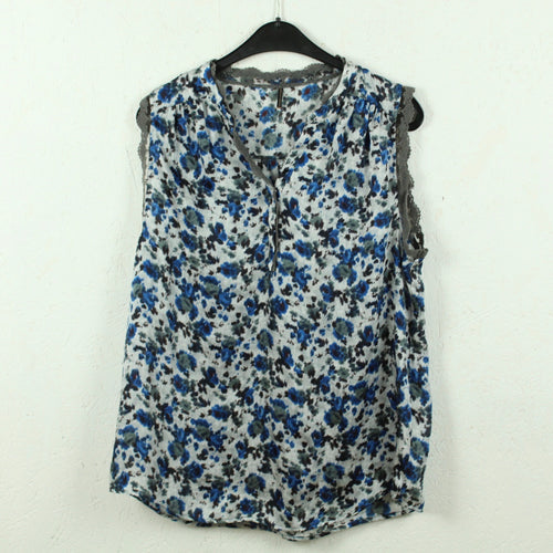 Second Hand SOYACONCEPT Bluse Gr. L blau mehrfarbig abstrakt geblümt (*)