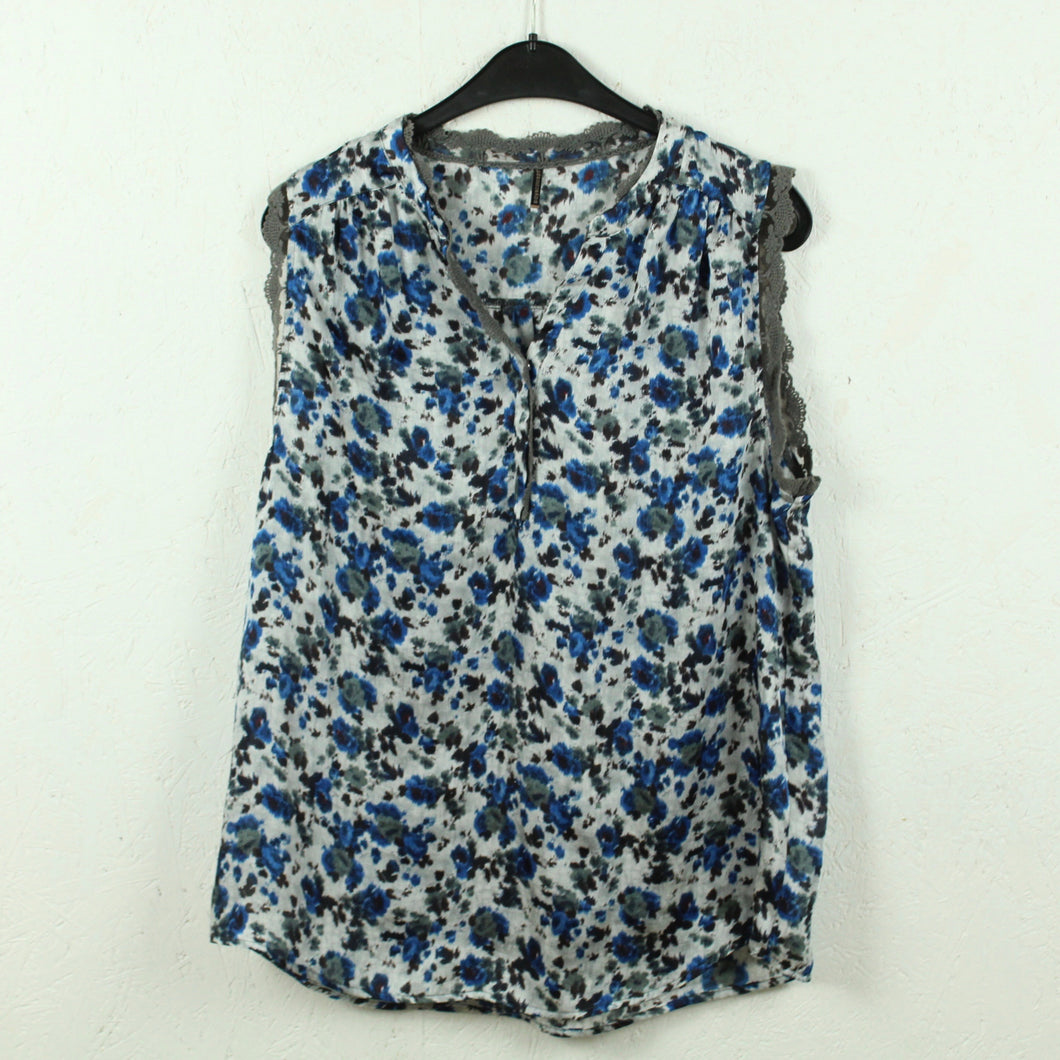 Second Hand SOYACONCEPT Bluse Gr. L blau mehrfarbig abstrakt geblümt (*)