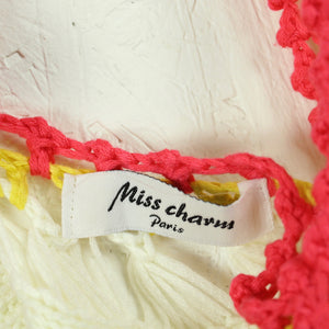 Second Hand MISS CHARM Tunika Gr. S/M weiß bunt Boho (*)