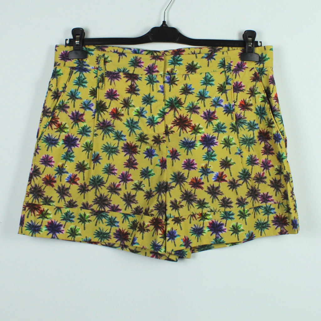 Second Hand SCHUMACHER Shorts Gr. M gelb Palmen Muster (*)