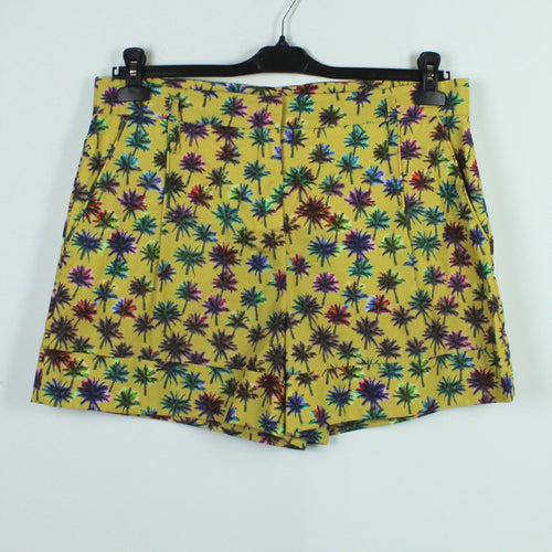 Second Hand SCHUMACHER Shorts Gr. M gelb Palmen Muster (*)