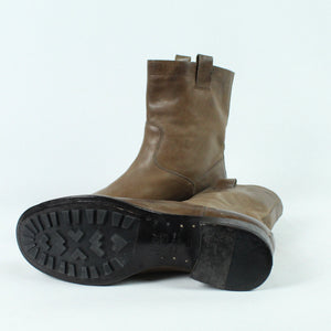 Second Hand INK Stiefeletten Booties Gr. 39 braun Leder (*)