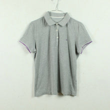 Laden Sie das Bild in den Galerie-Viewer, Second Hand CHAMPION Vintage Ladies Poloshirt Gr. S grau lila (*)